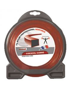 Fil nylon COEXCEL carré 2,5 mm x 64 m